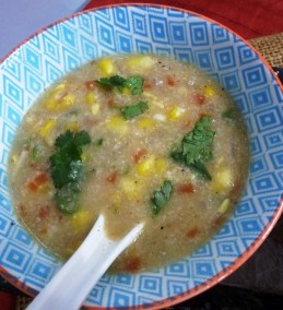 Creamy sweet corn veg soup Recipe